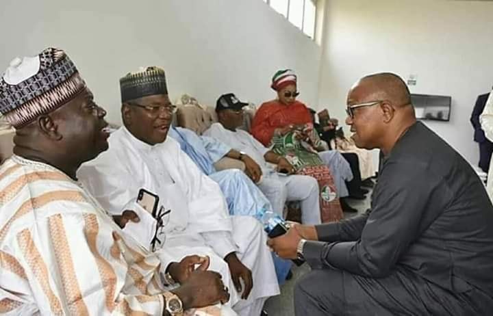 Obi discussing with party stalwarts