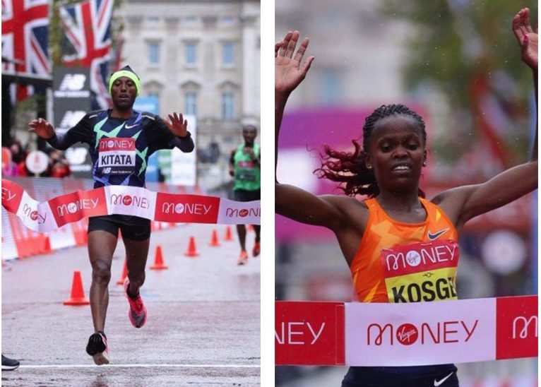 Ethiopia’s Kitata topples Kipchoge in London Marathon, Kosgei wins